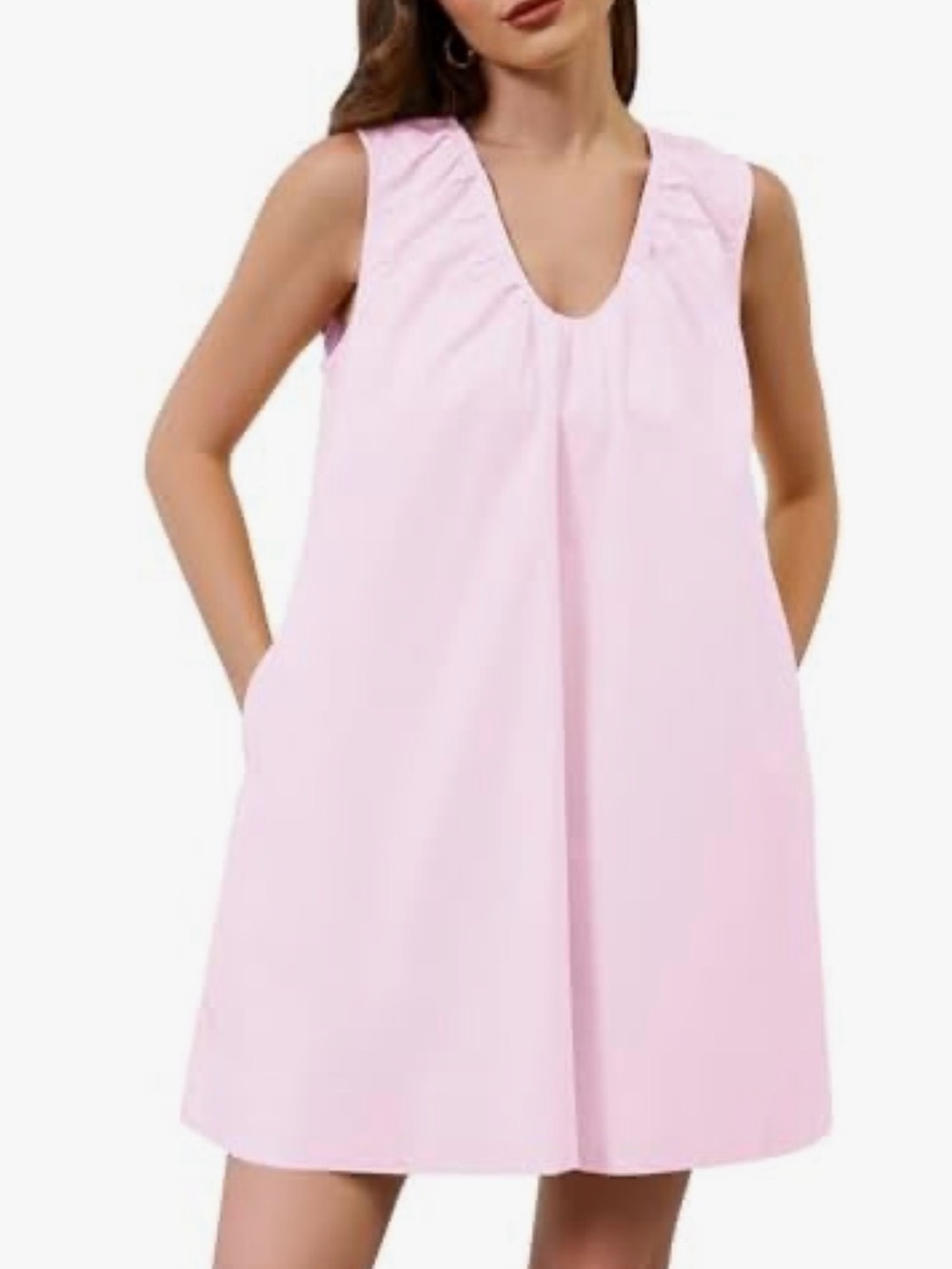 Adorable pink dress with pockets!! NWOT